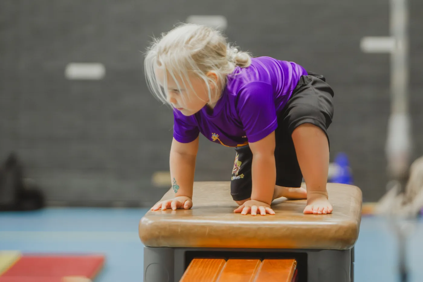 Kleutergym tijdens een Monkey Moves les