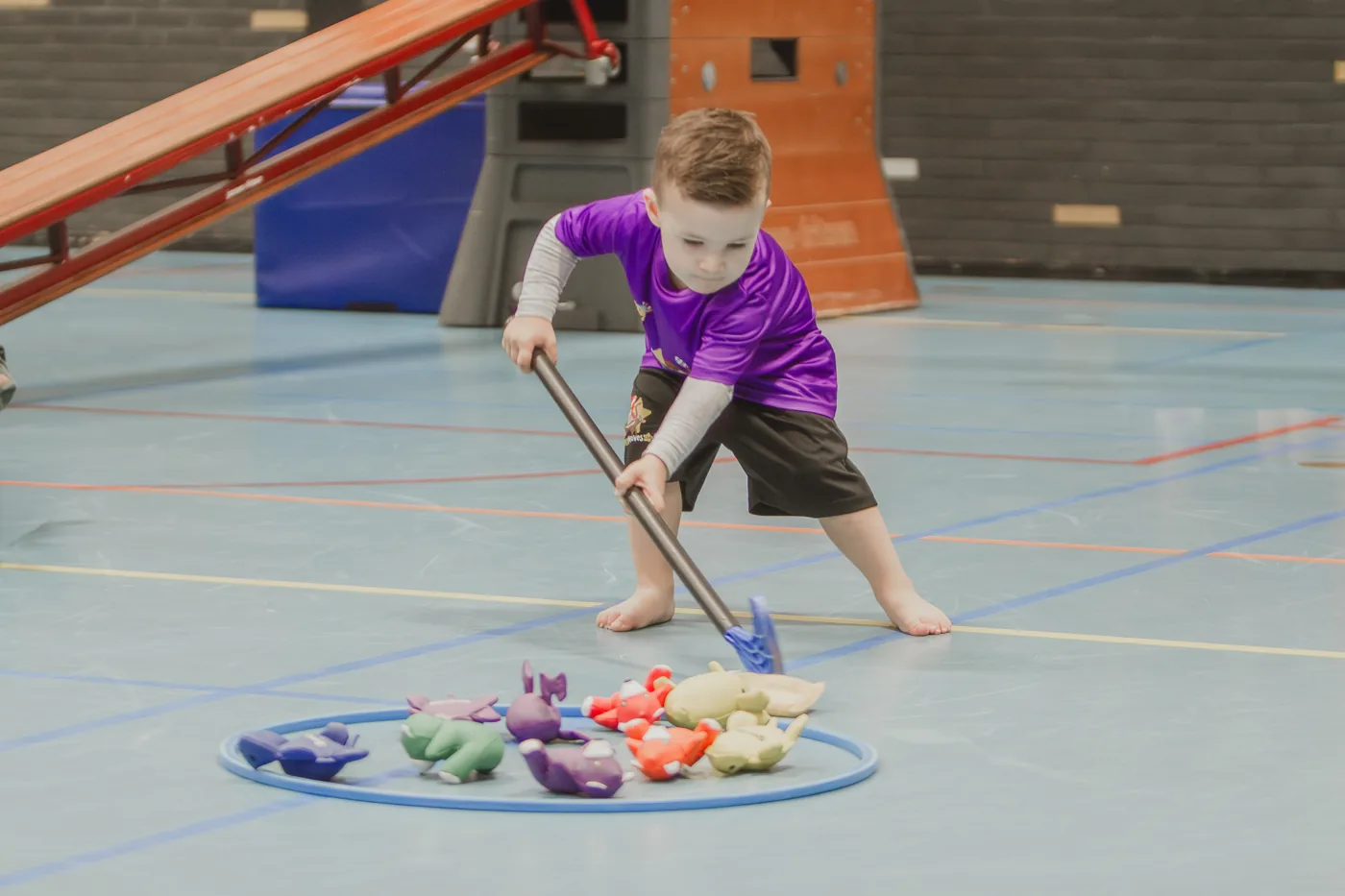 Peutergym tijdens een Monkey Moves les
